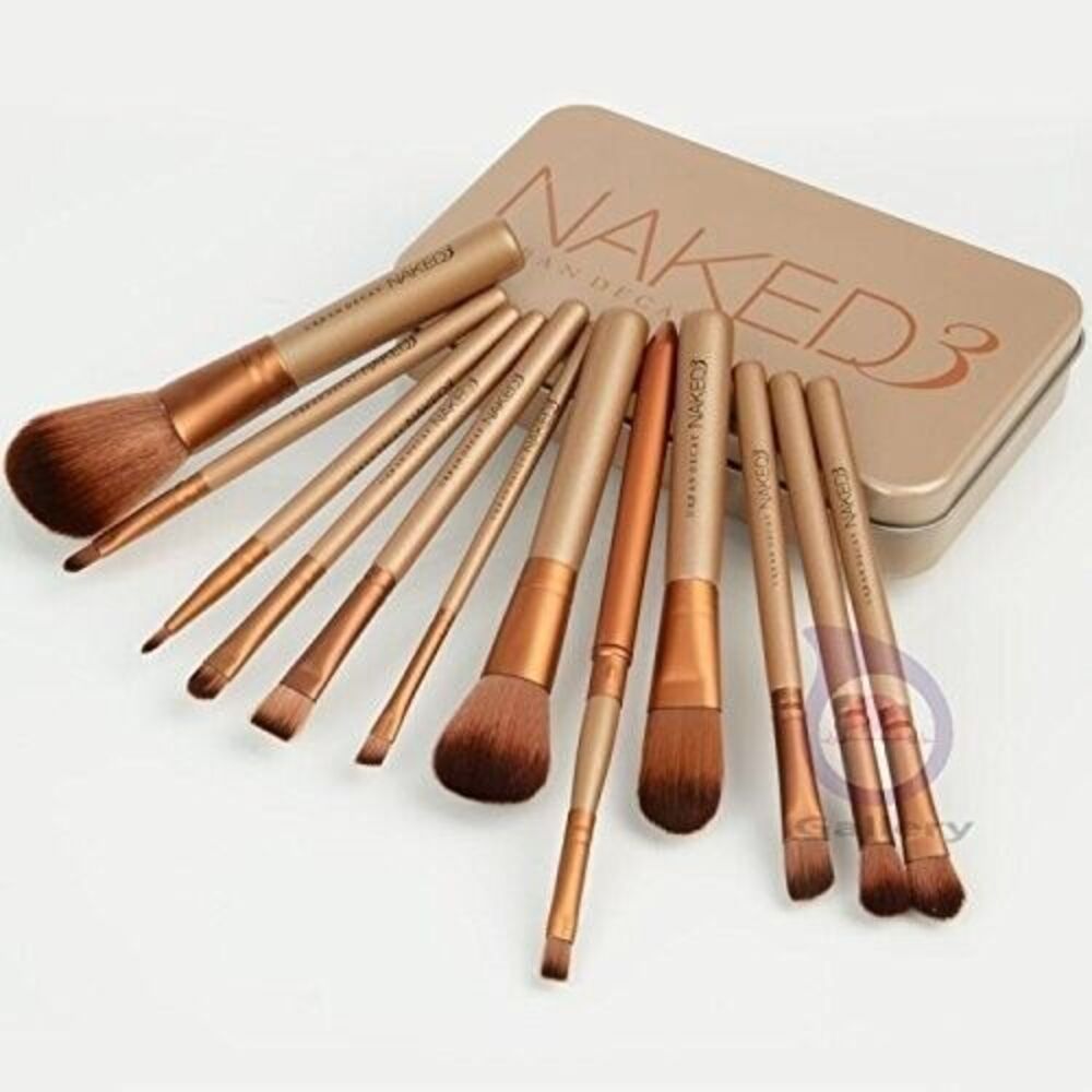 Superb good 12 pcs 3 naked Brushes set kit styling tools for make up
